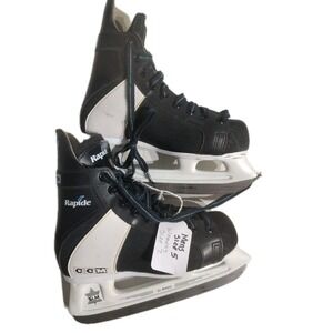CCM Rapide 101 Ice Hockey Skates Black  Men's Sz 5 Women's Sz 7